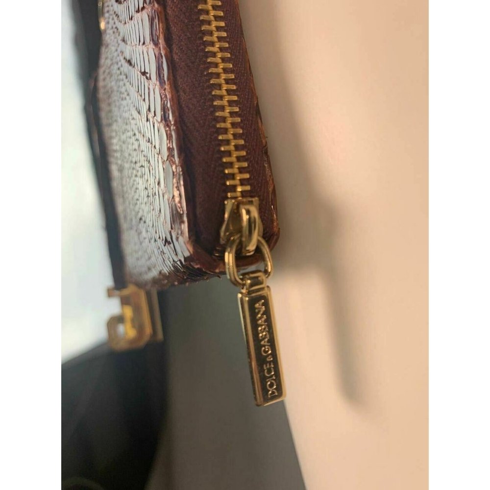 Dolce & Gabbana Alligator Chained Wallet Wristlet - Picture 3 of 9